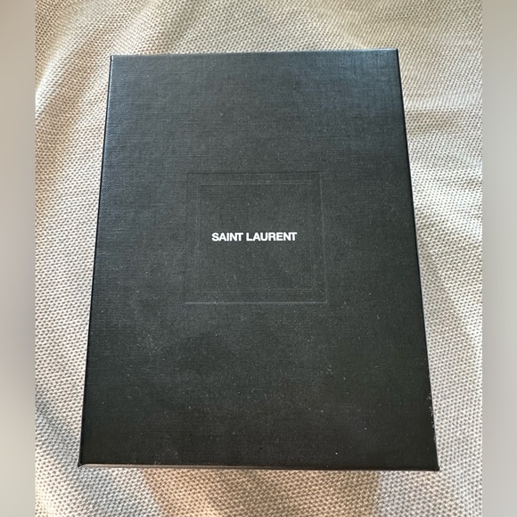 Auth YSL Cassandre Matelasse Card Case Grain De Poudre Embossed Leather in box - Picture 13 of 13